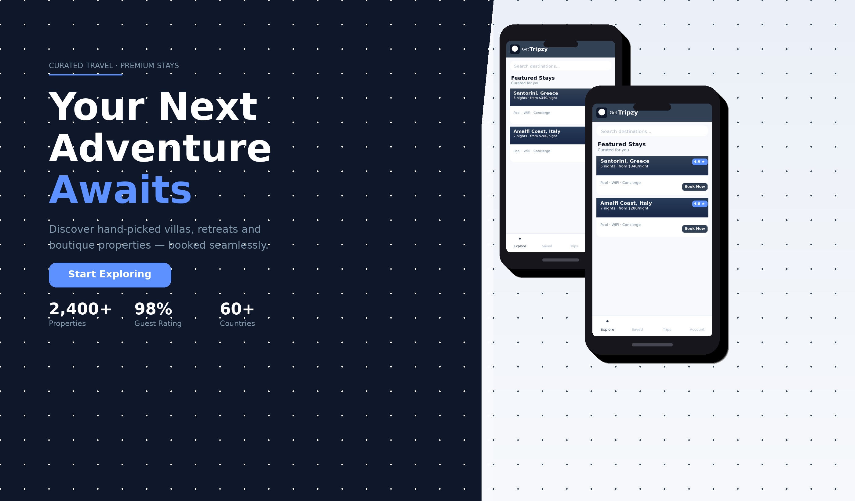GetTripzy portfolio thumbnail — Far Edge Studio